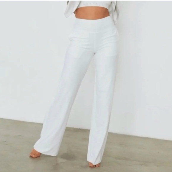 lunya Pants - LUNYA WHITE COOL HIGH RISE PANTS